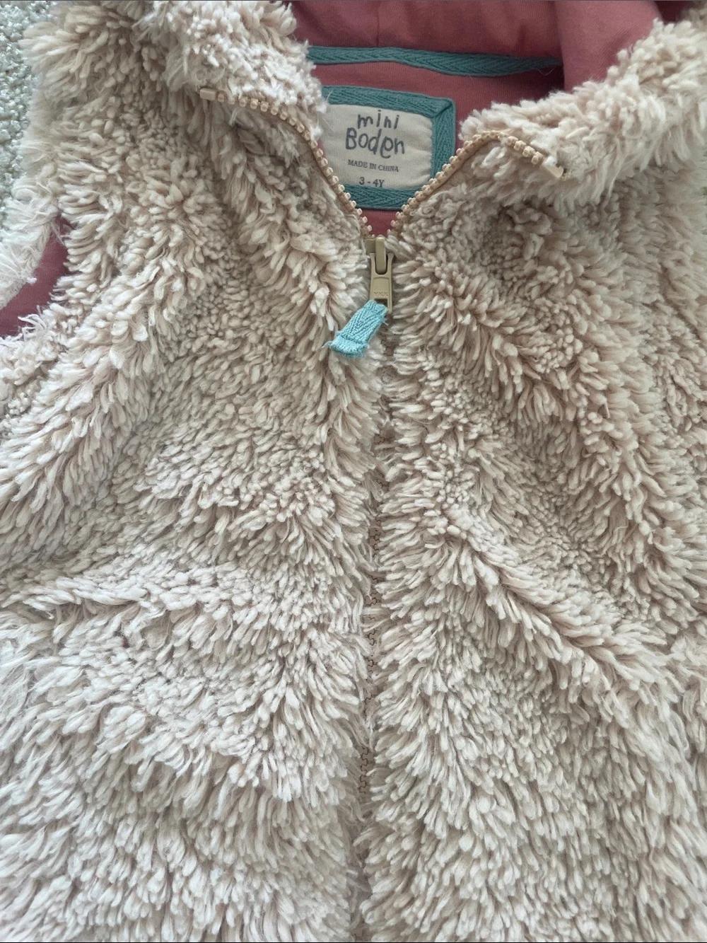 Mini Boden plush blush